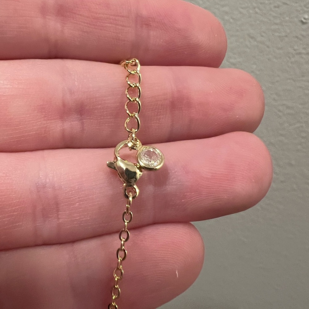 14k Gold Plated Clover Bracelet - Picture 4 of 6